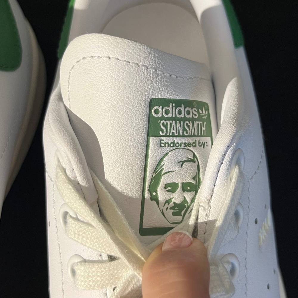 Adidas Stan Smith Originals Sneakers White Green Classic Low Top Women's 7.5 - Picture 6 of 9